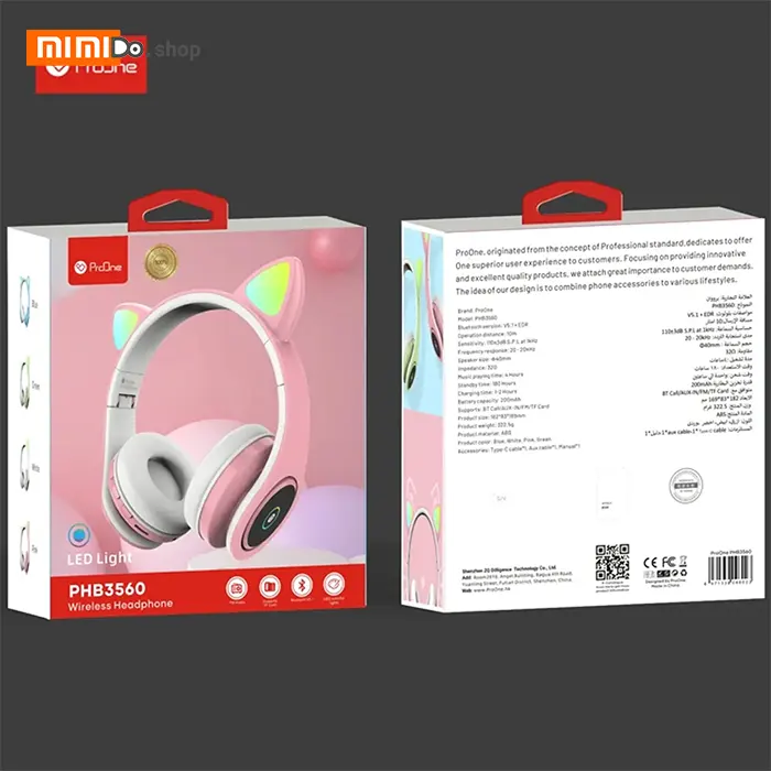 هدفون بلوتوثی پرووان Proone PHB3560 - Image 10