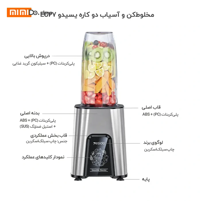 مخلوط کن یسیدو Yesido EC27 ظرفیت 600 میلی لیتر - Image 5